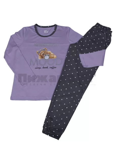 Памучна дамска пижама Златев 154-7 трико