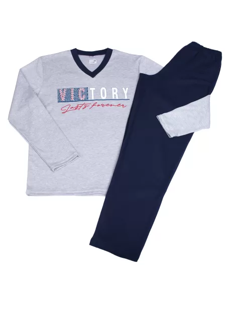 Мъжка пижама интерлог Victory Златев 144 Сив